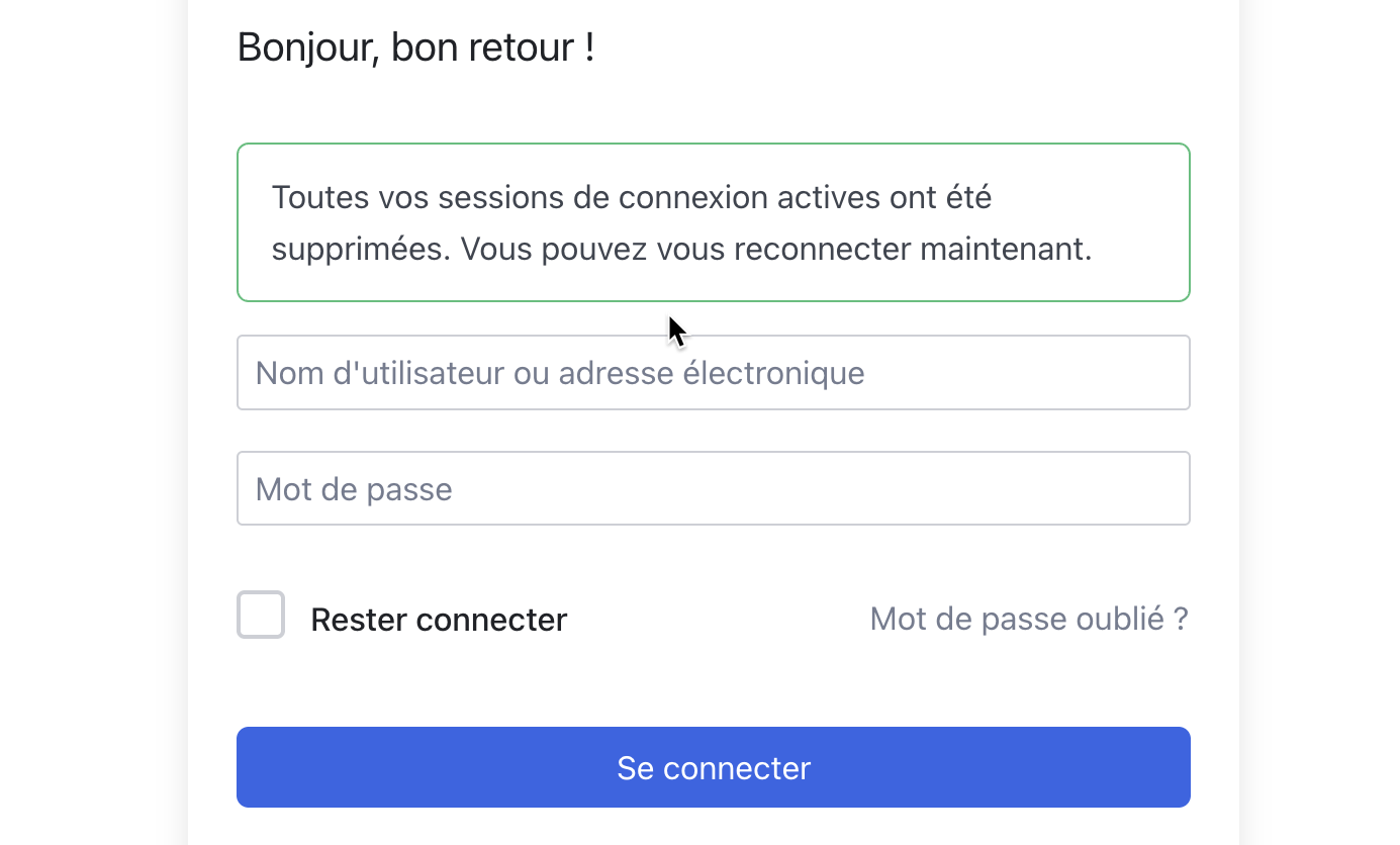 Session active multiple